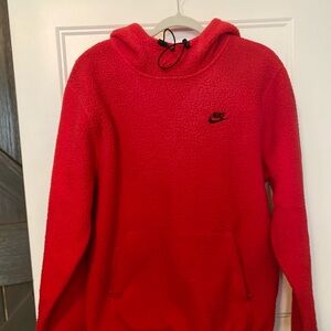 Nike Red Fleece Hoodie